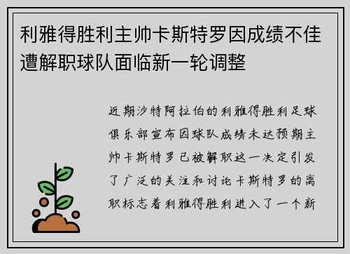 利雅得胜利主帅卡斯特罗因成绩不佳遭解职球队面临新一轮调整